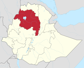 Carte région Amhara